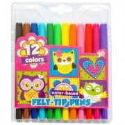 Фломастери 12 кольорів "OWL", 650206, 1 ВЕРЕСНЯ