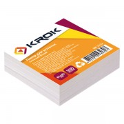 Блок папіру для нотаток, білий, клеєний,  KR-1112, KROK