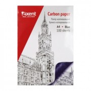 Папір копіювальний А4, 100 аркушів, синій, 3301-02-А, AXENT