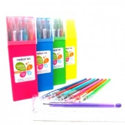 Набір гелевих ручок 8 кольорів в пласт., футлярі, CS-821, CHOSCH
