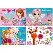 Альбом для малювання А4 (обкл. в асортименті, 12 арк., для дівчат) - 1 Вересня  130236