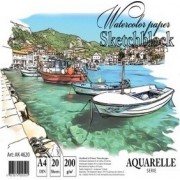 Альбом для акварелі А4 KRAFT COLOR 20арк., 200г/м., спіраль,4620АК ,Графіка