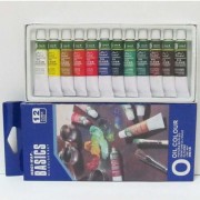 Фарби олійні для живопису 12 кол/12 мл., в тубах, ЕО1212С, BASICS, MBGI-WAP