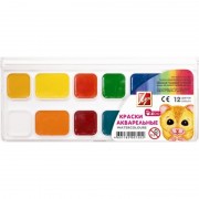 Фарби акварельні, 12 кол., пласт. упак., " ZOO",міні, 19С1249-08, ЛУЧ